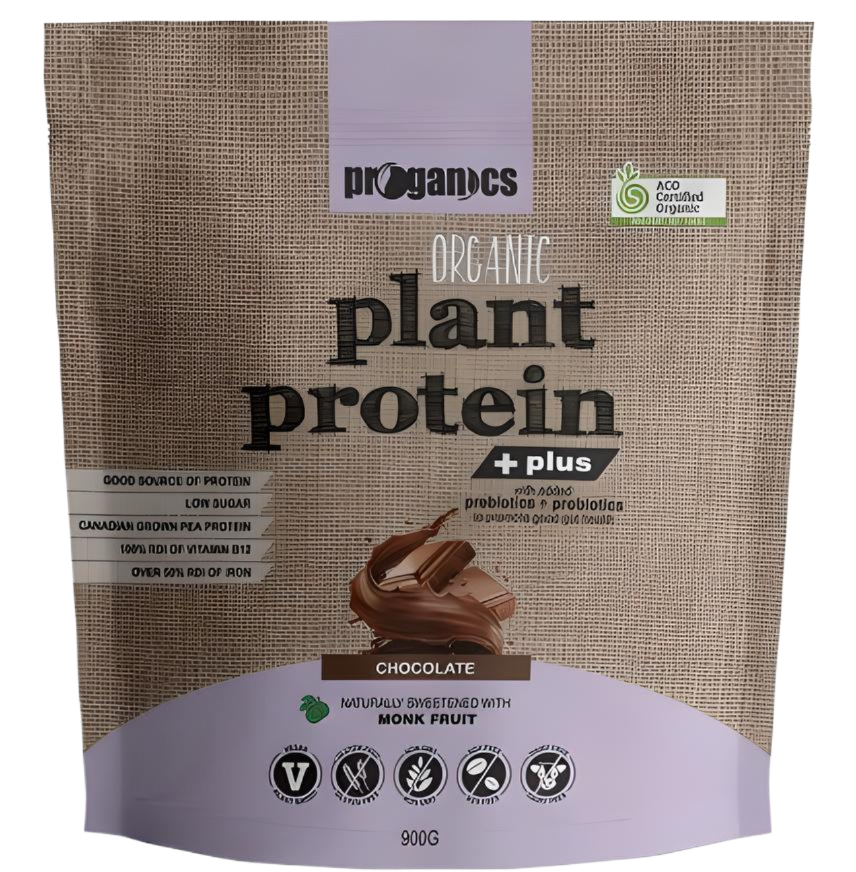 Proganics Plant Protein Plus Chocolate 900g