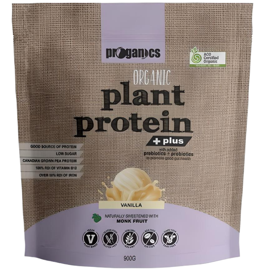 Proganics Plant Protein Plus Vanilla 900g