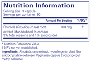 Pure Encapsulations Rhodiola Rosea 90 Capsules