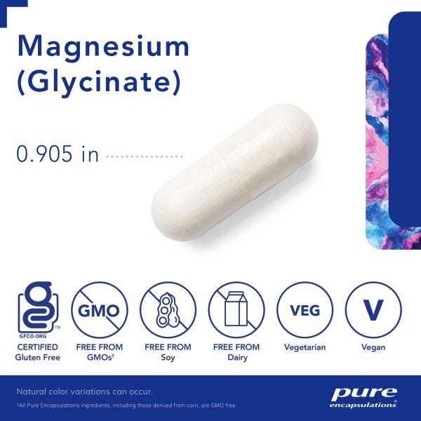 Pure Encapsulations Magnesium Glycinate 90 Capsules