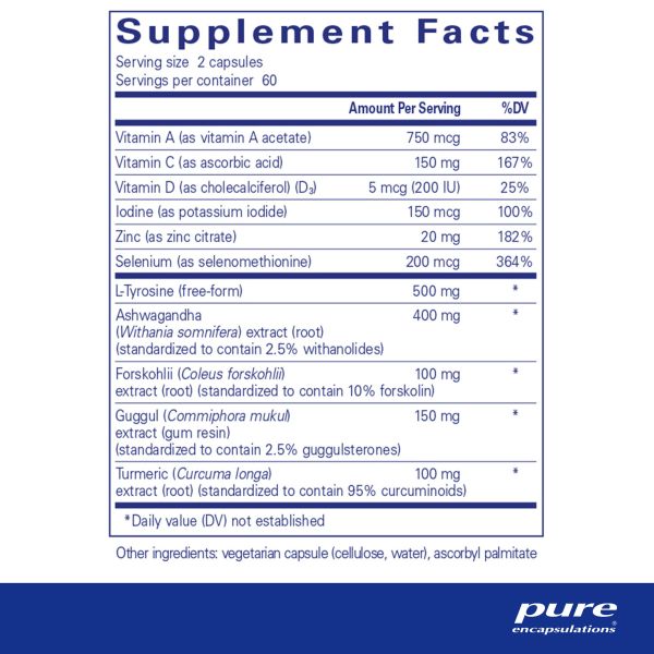 Pure Encapsulations Thyroid Support Complex 120 Capsules