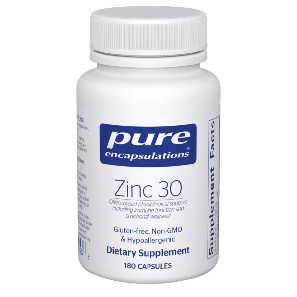 Pure Encapsulations Zinc 30 180 Capsules