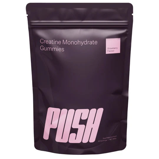 Push Creatine Gummies Strawberry 90 Gummies