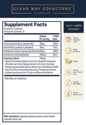 Quicksilver Scientific Clear Way Cofactors 75 Capsules