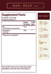 Quicksilver Scientific NAD+ Gold 30ml