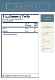 Quicksilver Scientific Original Quinton Hypertonic 30 Ampoules