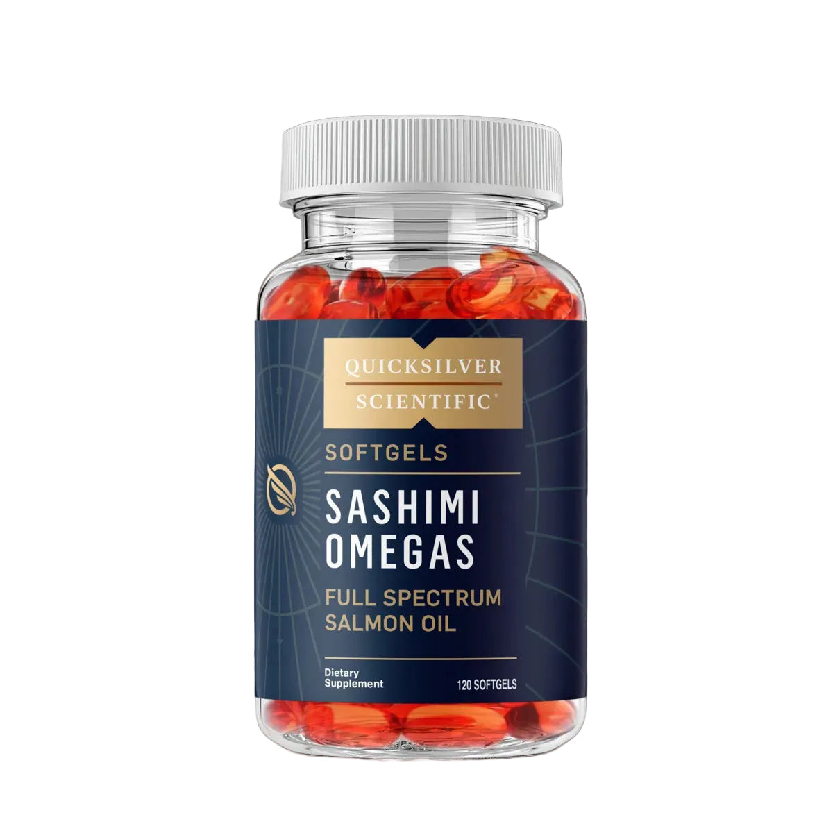 Quicksilver Scientific Sashimi Omegas Full Spectrum Salmon Oil 120 Softgels