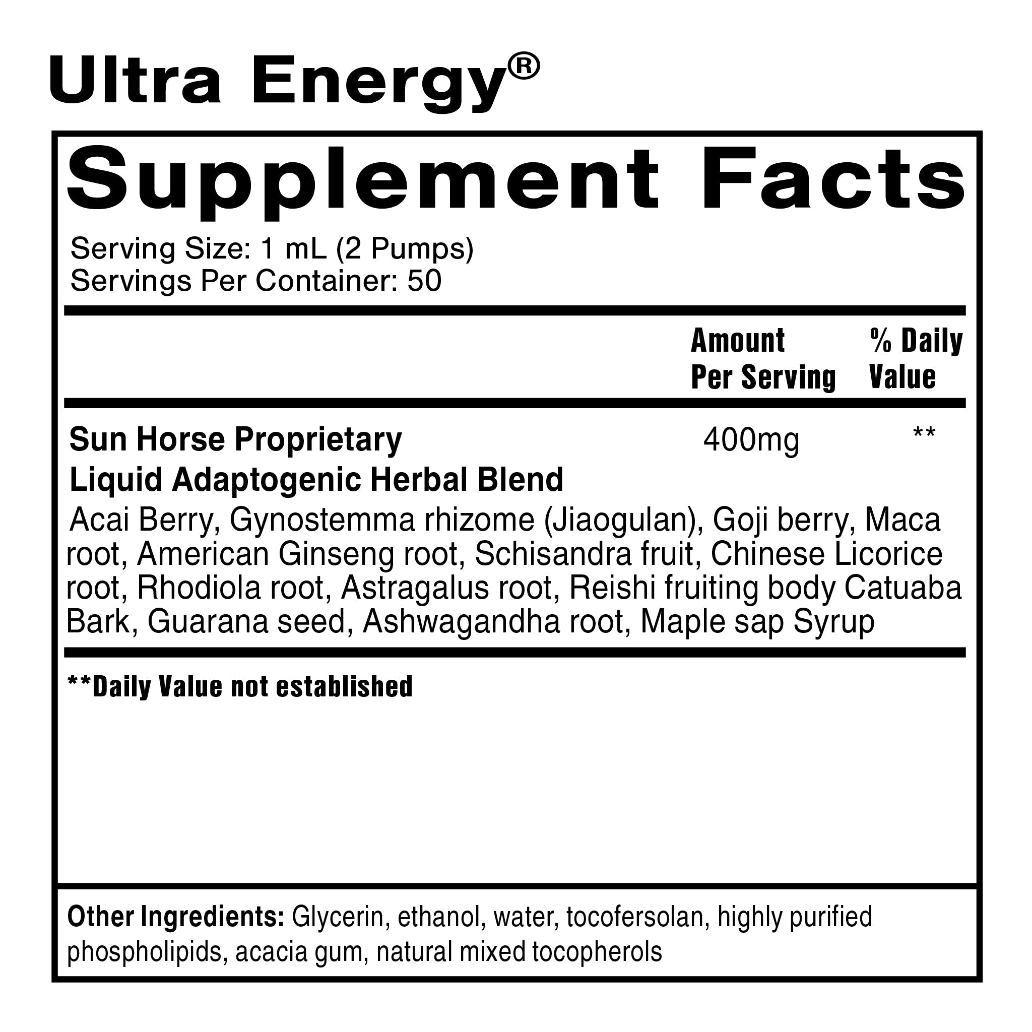 Quicksilver Scientific Ultra Energy 50ml