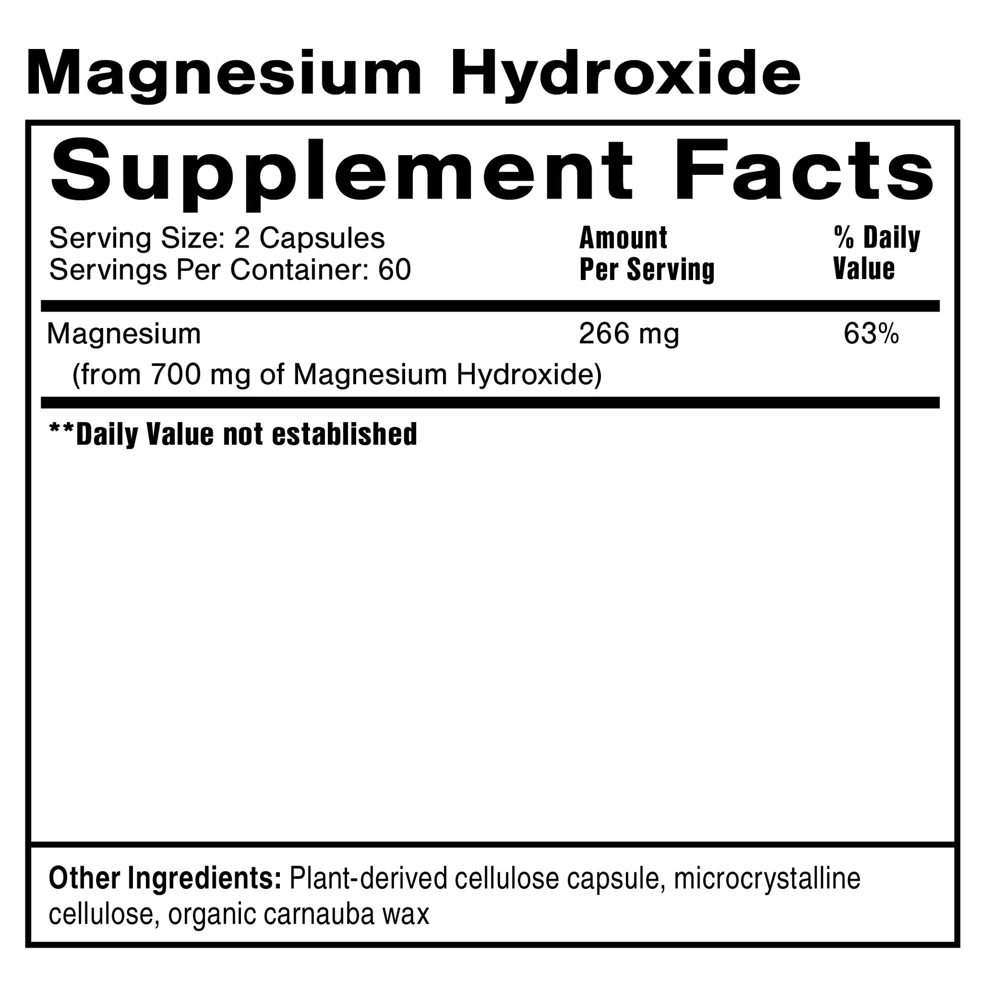 Quicksilver Scientific Magnesium Hydroxide 120 Capsules