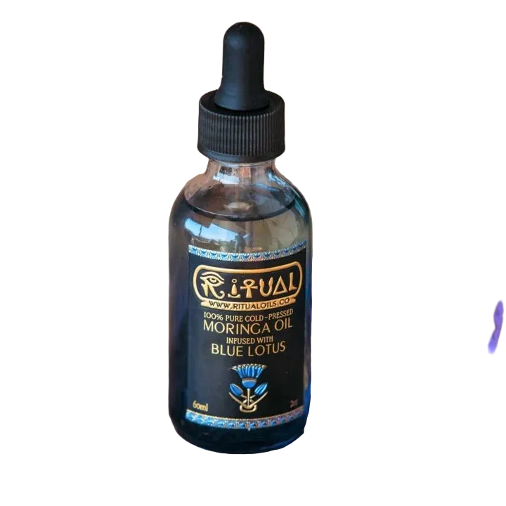 100% Pure Cold-Pressed Moringa Oil Infused With Blue Lotus 60mL