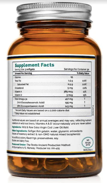 Rosita Cod Liver Oil 90 Softgels