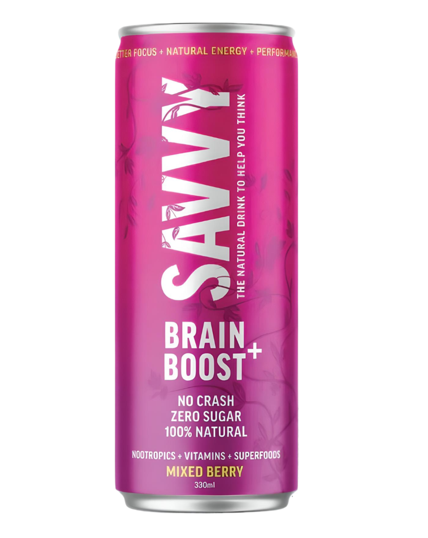 Savvy Brain Boost Drink Mixed Berry 330ml