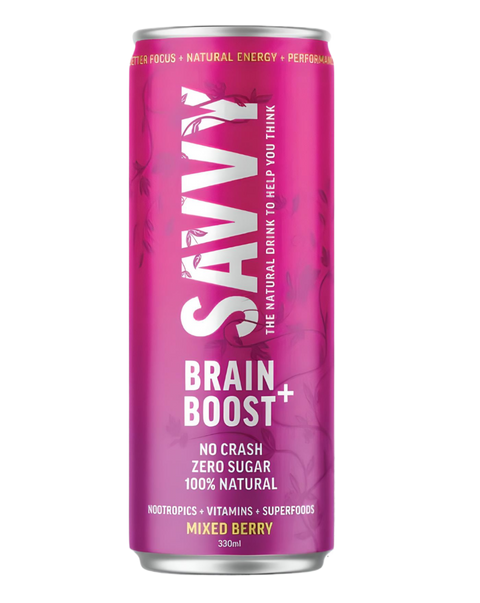 Savvy Brain Boost Drink Mixed Berry 330ml