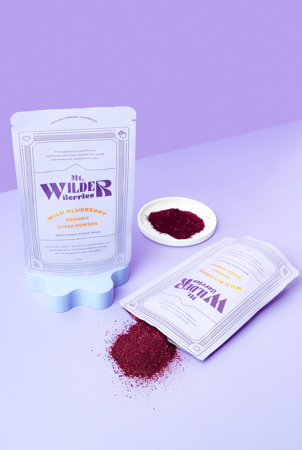 Mt. Wilder Berries Organic Wild Blueberry Powder 100g