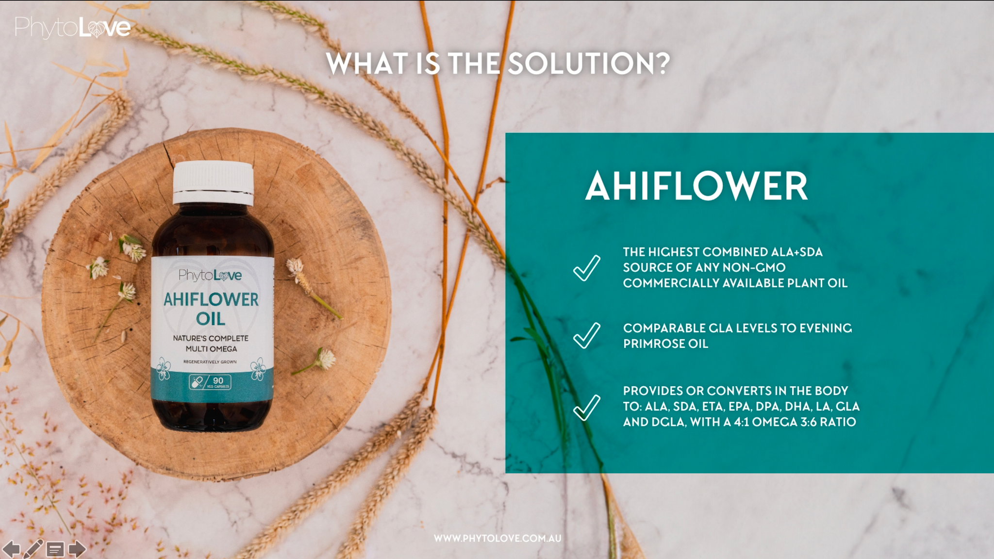 PhytoLove Ahiflower Oil 90 Capsules