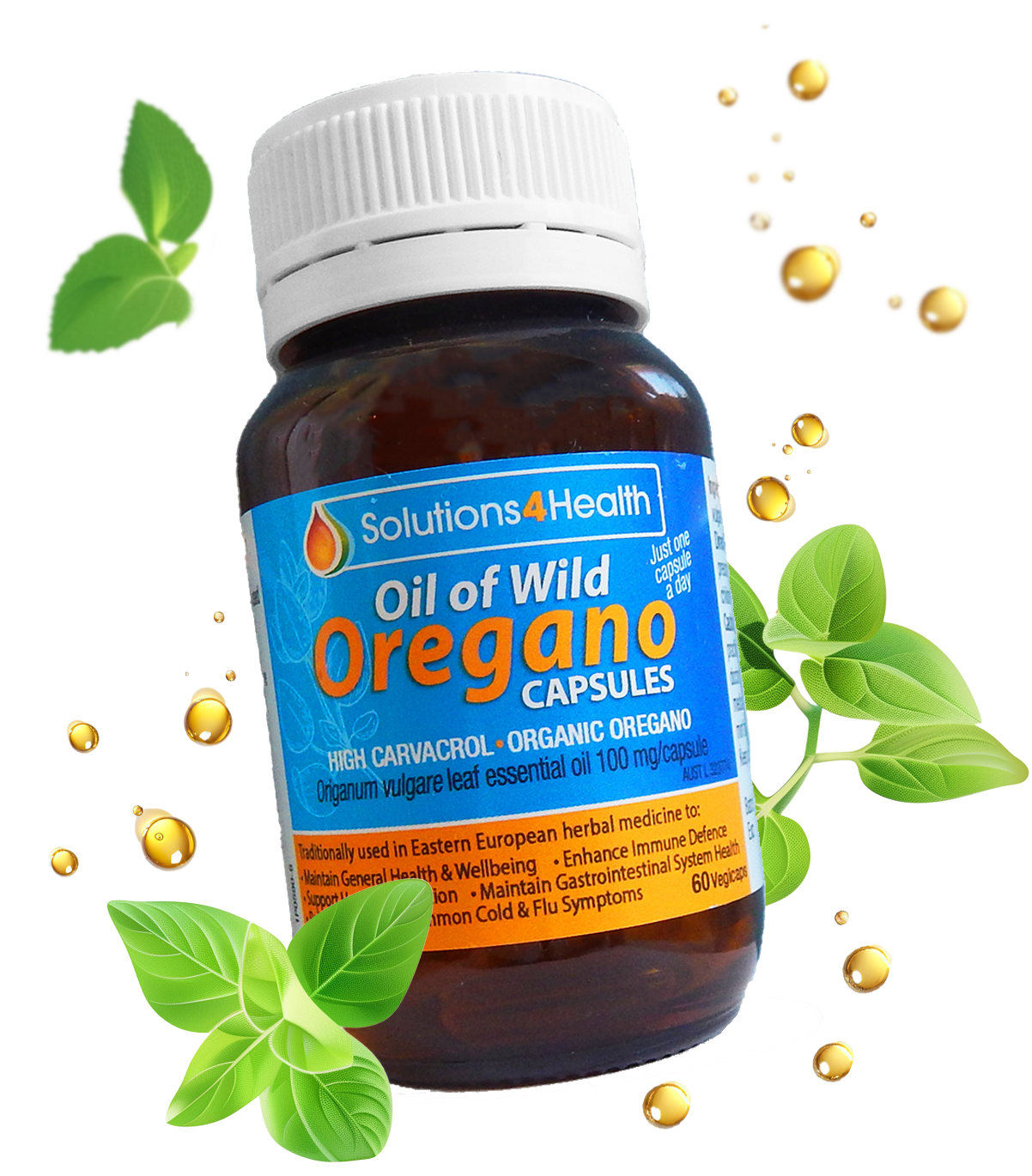 Solutions 4 Health Oil of Wild Oregano 60 Capsules