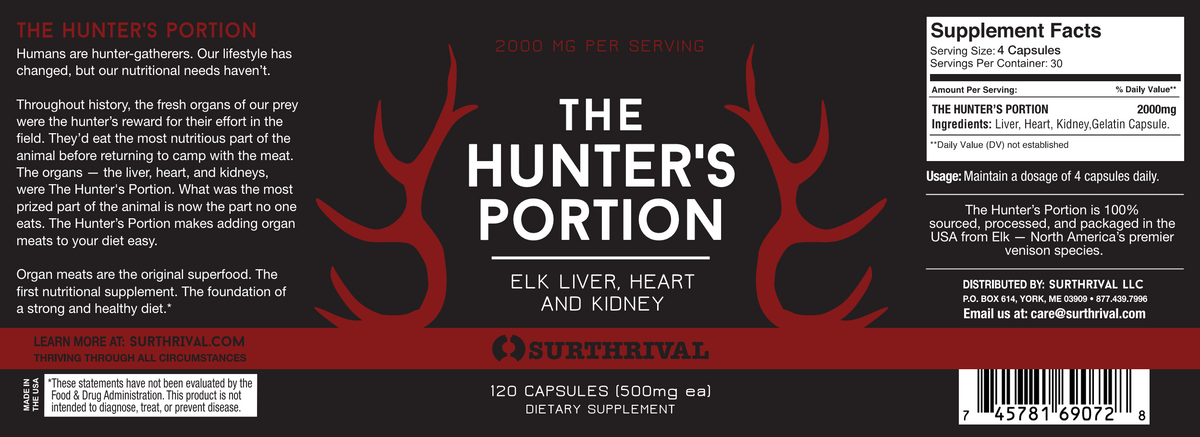 Surthrival The Hunter's Portion 120 Capsules