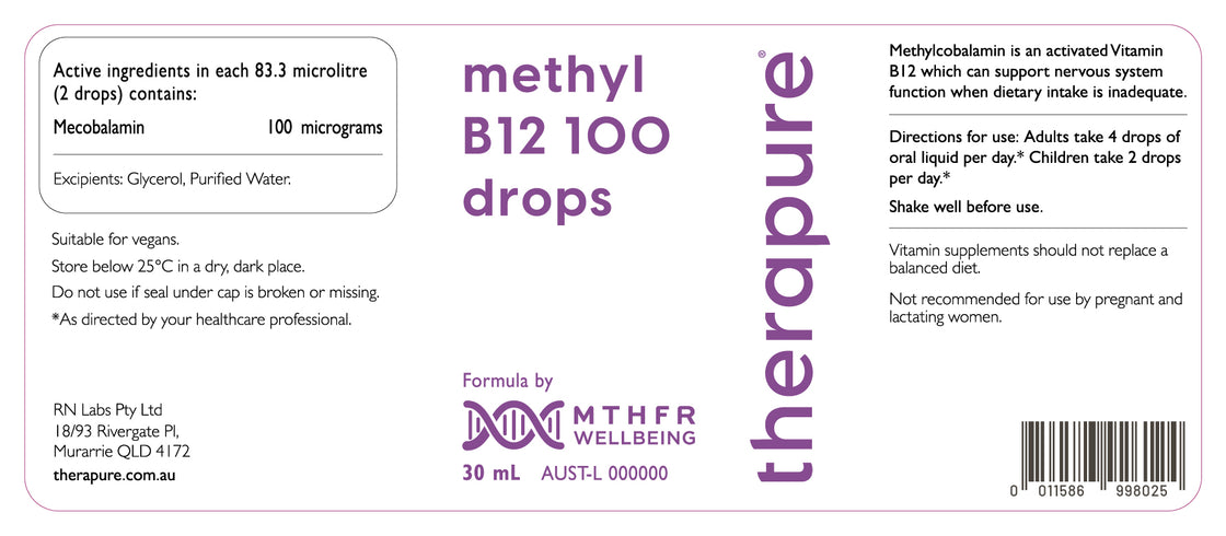 Therapure Methyl B12 100 Drops 30ml
