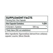 Thorne NAC 500mg 90 Capsules