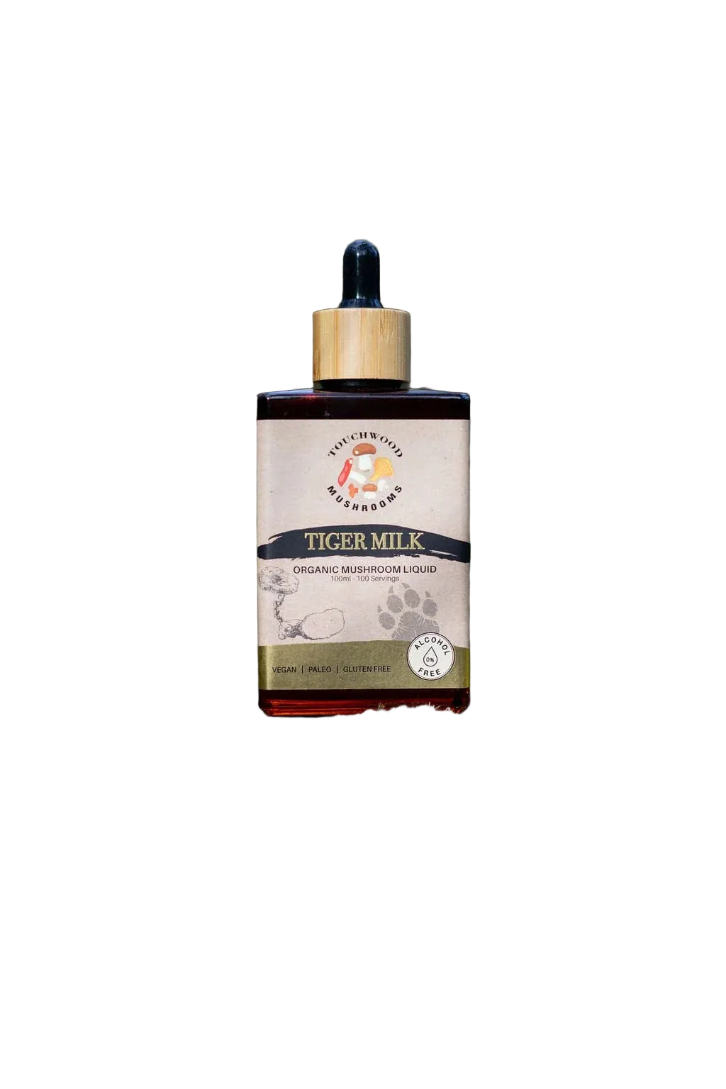 Touchwood Mushrooms Alc-Free Organic Tiger Milk 100mL