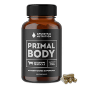 Ancestral Nutrition Primal Body Grass Fed Bovine Testicle 120 Capsules - JING Organics