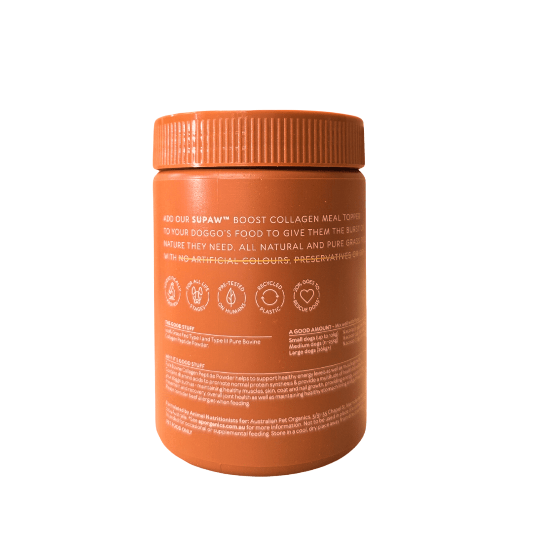 Australian Pet Organics Pure Grass Fed Bovine Collagen Meal Topper 220g - JING Organics