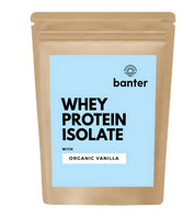 Banter Organic Vanilla Whey Protein Isolate 1kg - JING Organics