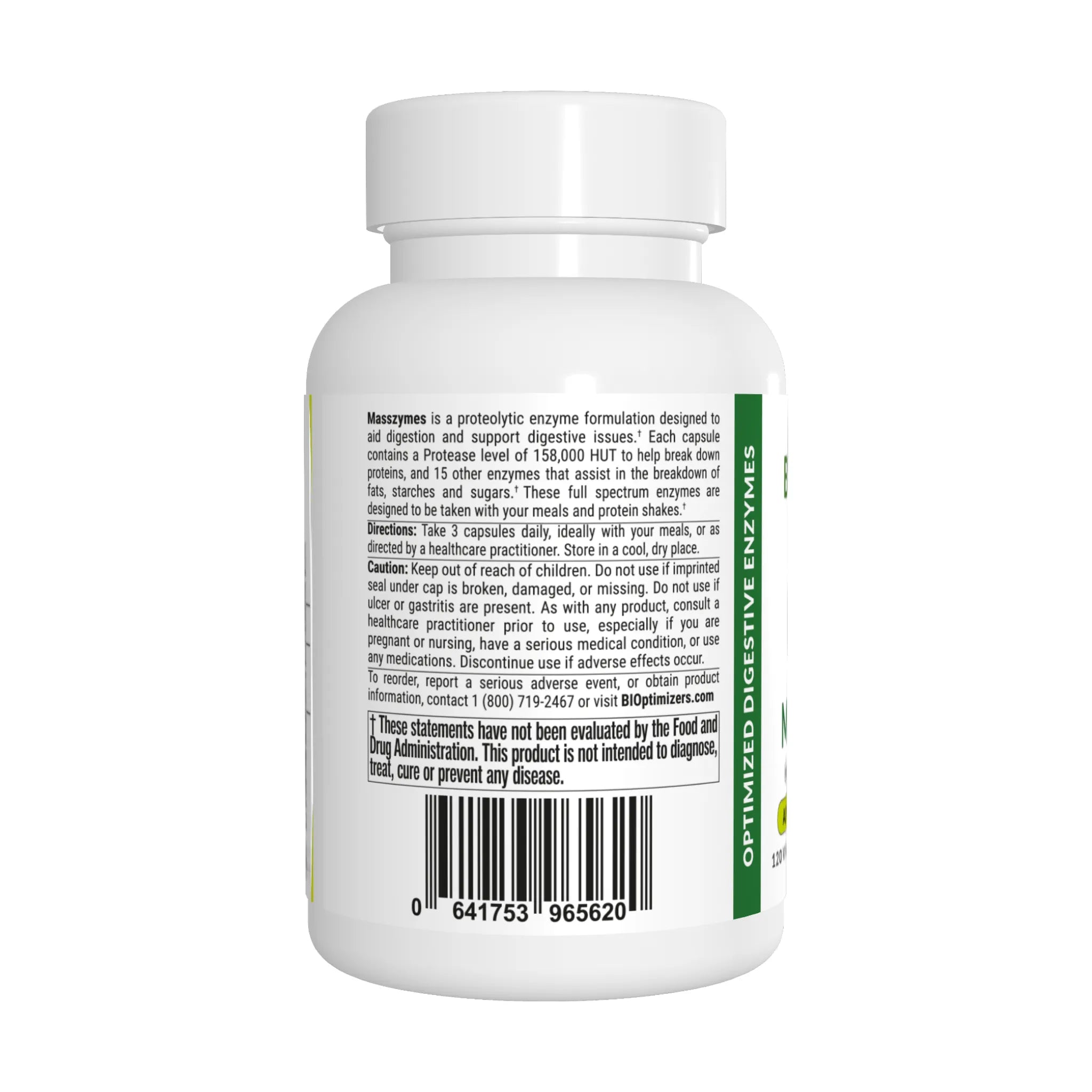 BIOptimizers MassZymes 120 Capsules - JING Organics