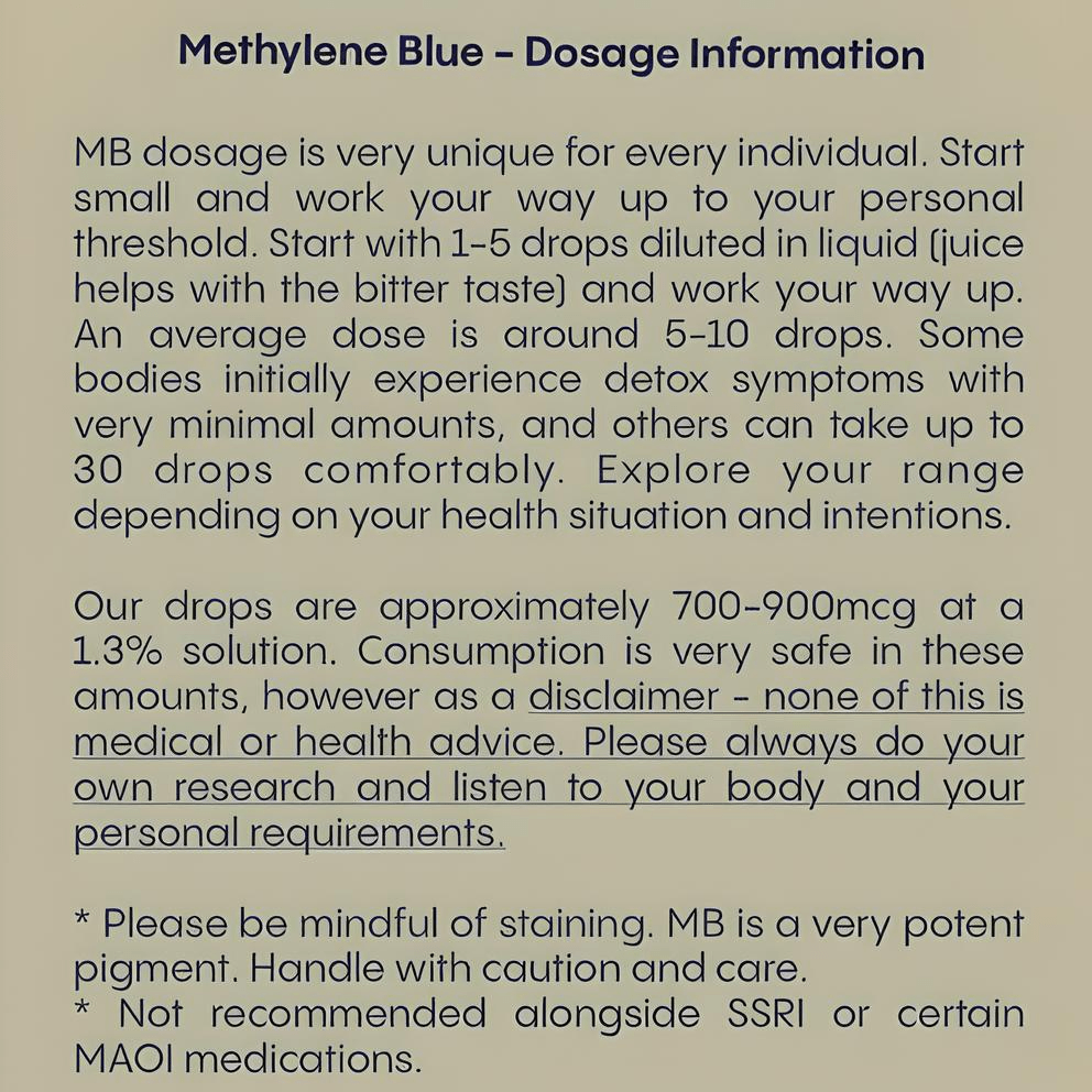 Blue Tung Methylene Blue 50ml - JING Organics