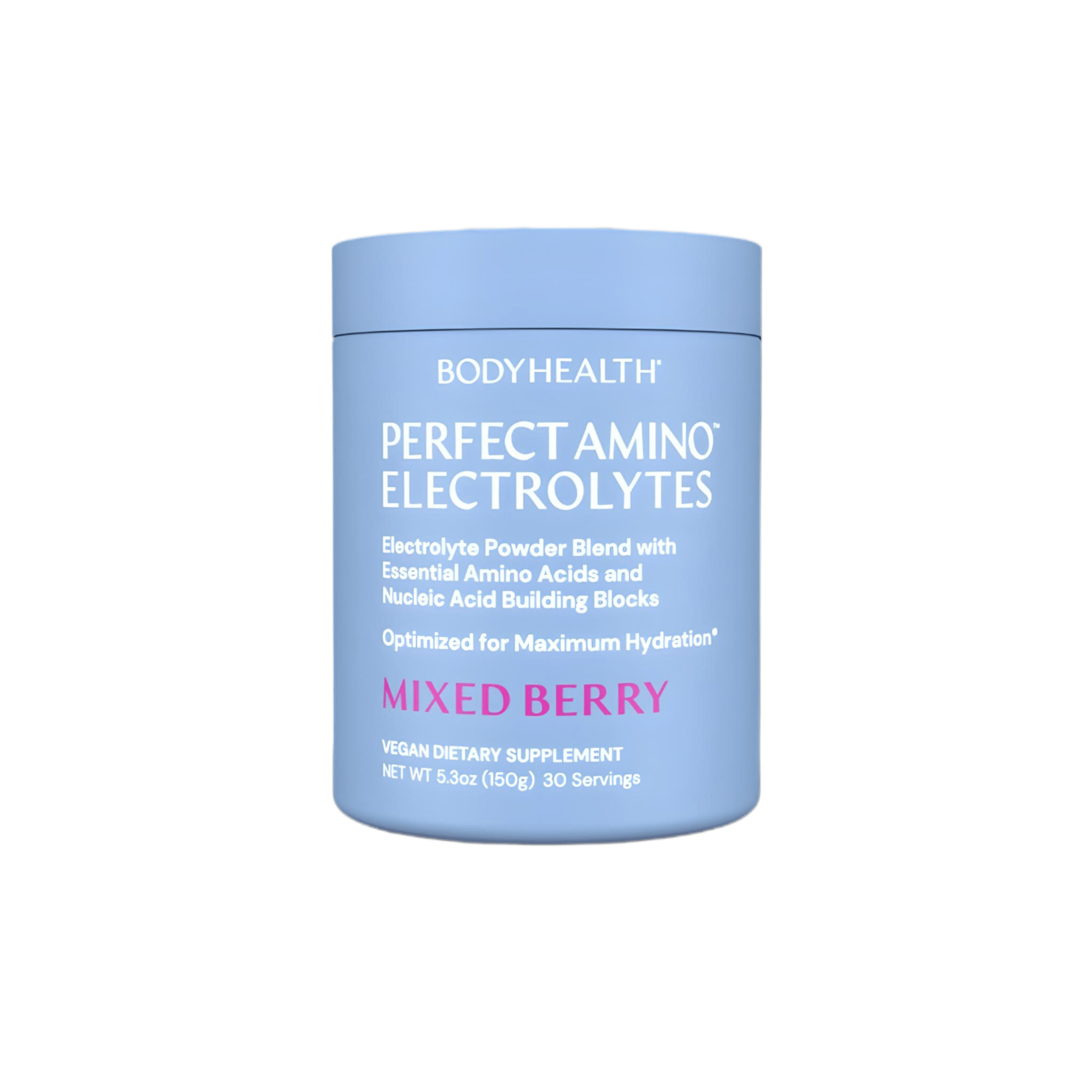 Body Health Perfect Amino Electrolytes Mixed Berry 30 Servings - JING Organics