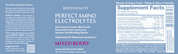 Body Health Perfect Amino Electrolytes Mixed Berry 60 Servings - JING Organics