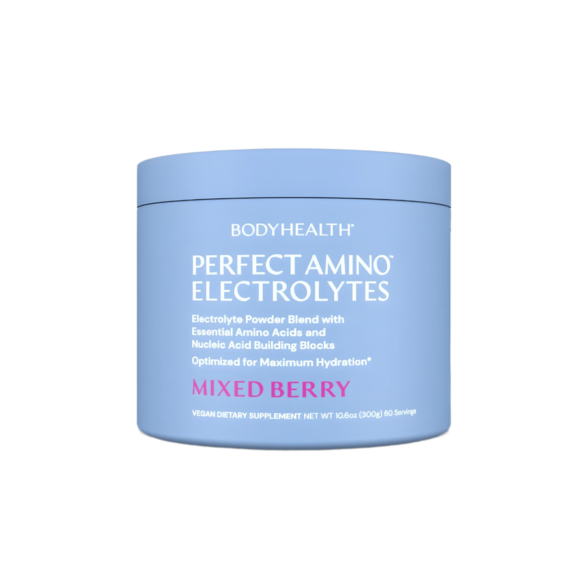 Body Health Perfect Amino Electrolytes Mixed Berry 60 Servings - JING Organics