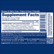 Body Health Perfect Amino Powder Lemon Lime 60 Servings - JING Organics