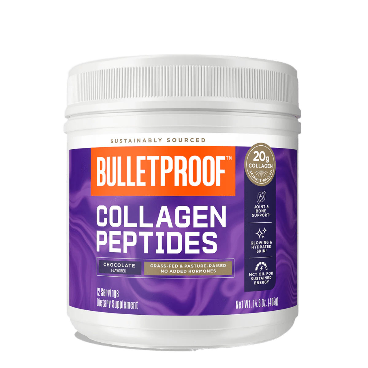 Bulletproof Collagen Peptides Chocolate 405g - JING Organics