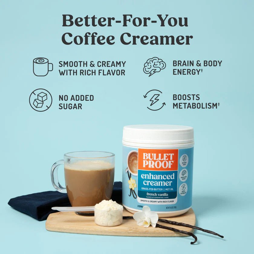 Bulletproof Enhanced Creamer French Vanilla 420g - JING