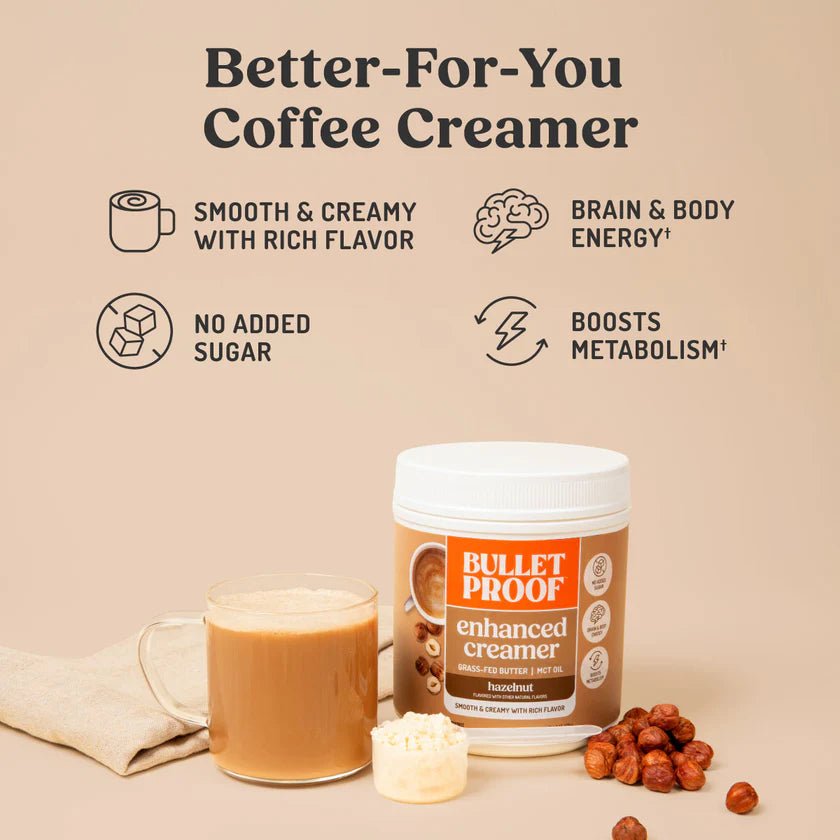 Bulletproof Enhanced Creamer Hazelnut 420g - JING