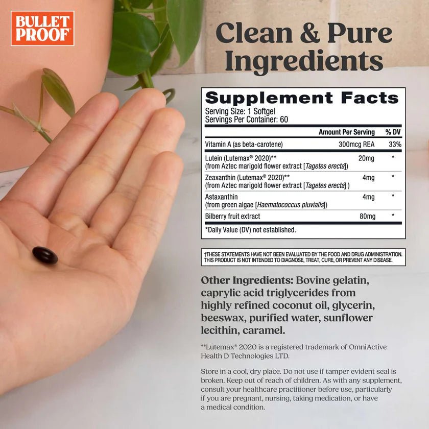 Bulletproof Eye Armor 60 Softgels - JING