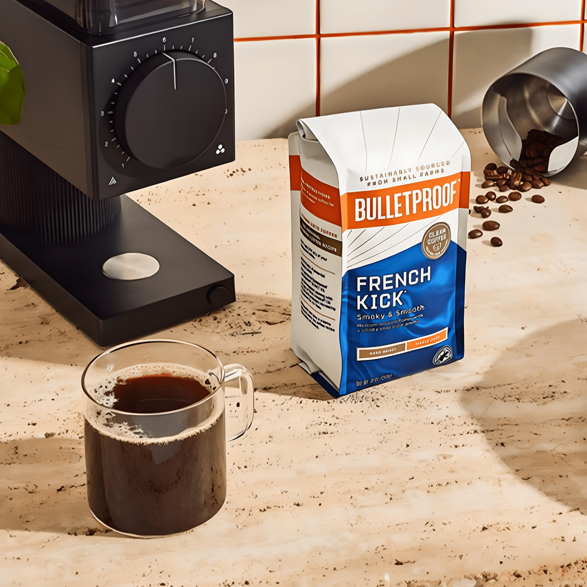 Bulletproof French Kick Whole Bean Coffee 340g - JING Organics
