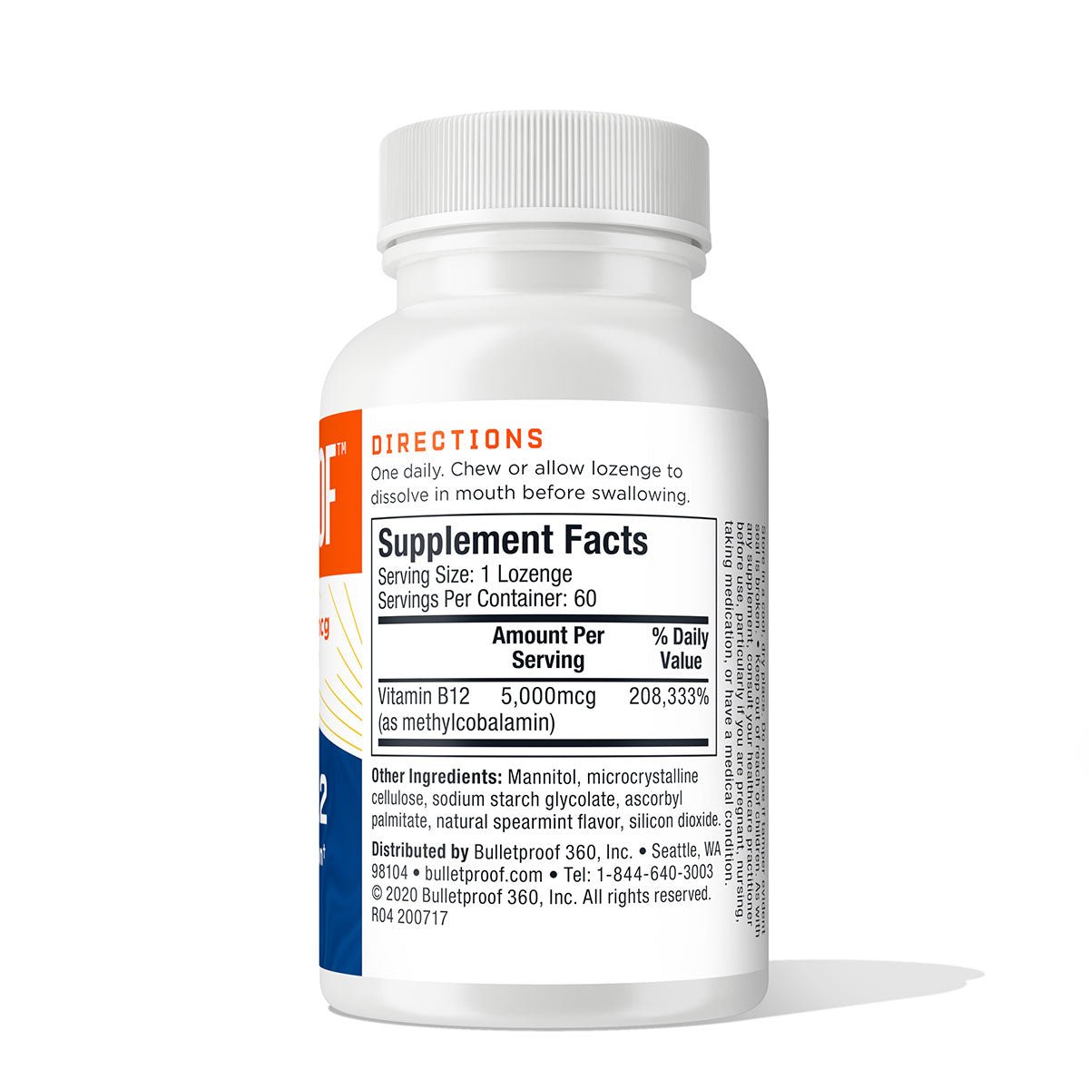 Bulletproof Methyl B - 12 60 Lozenges - JING Organics
