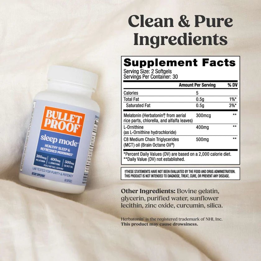 Bulletproof Sleep Mode 60 Softgels - JING