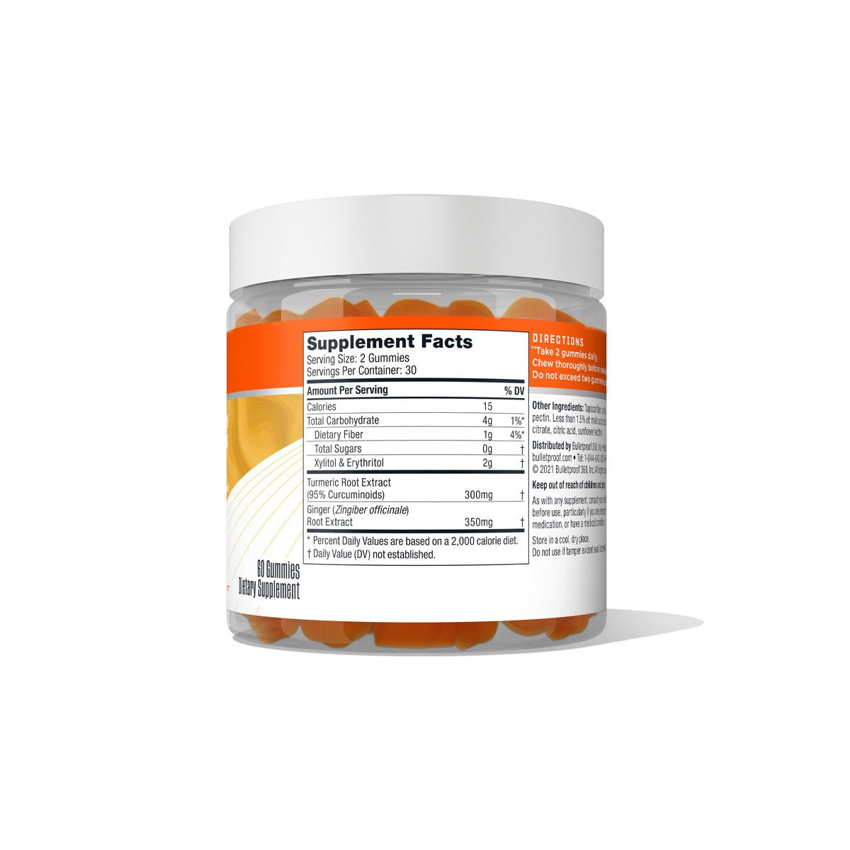 Bulletproof Turmeric Gummies 60 Gummies - JING Organics