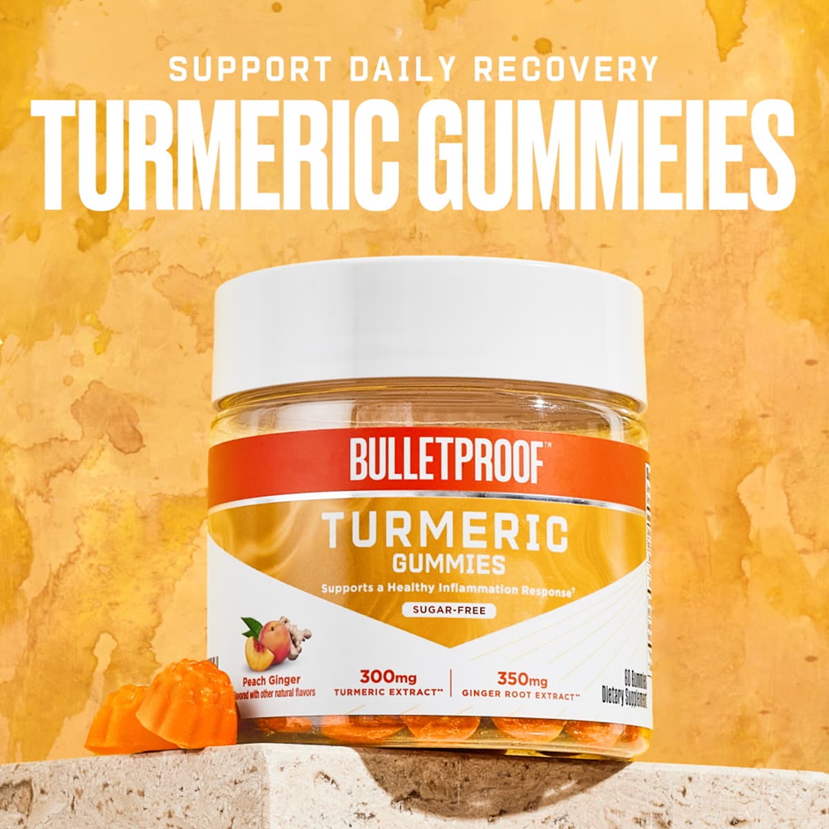 Bulletproof Turmeric Gummies 60 Gummies - JING Organics