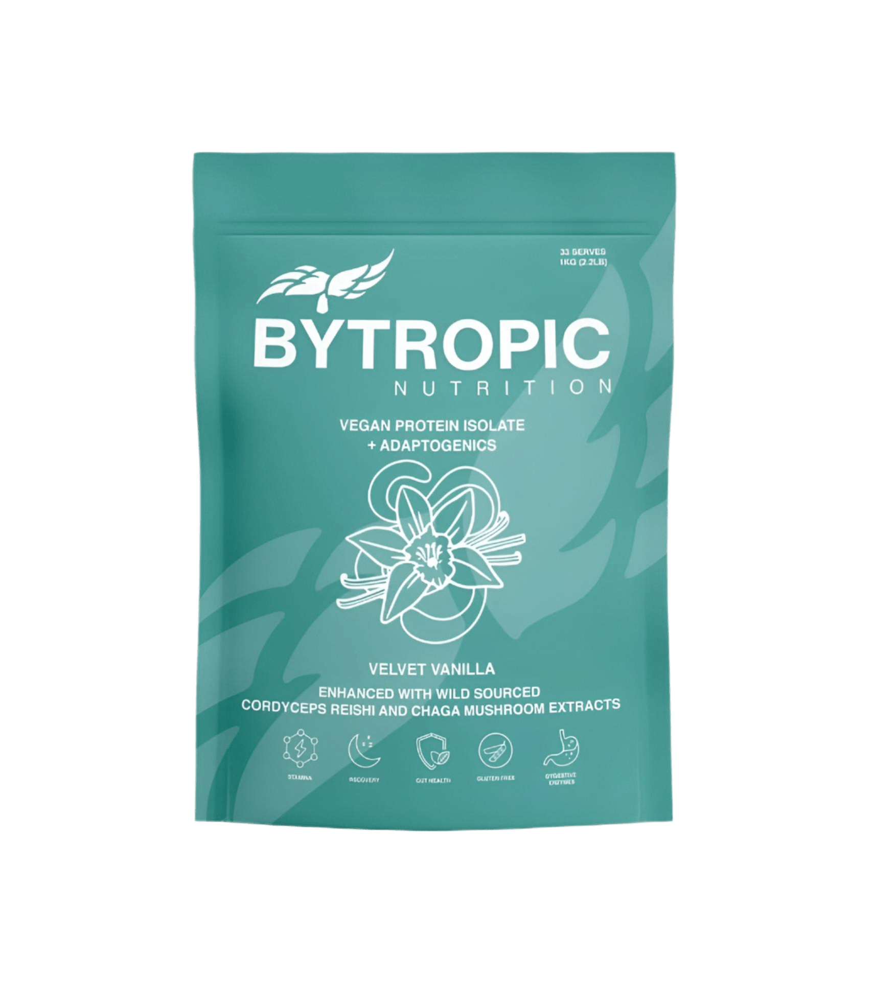 Bytropic Nutrition Vegan Protein Isolate + Adaptogens Velvet Vanilla 1kg - JING Organics