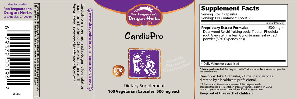 Dragon Herbs Cardio Pro 100 caps