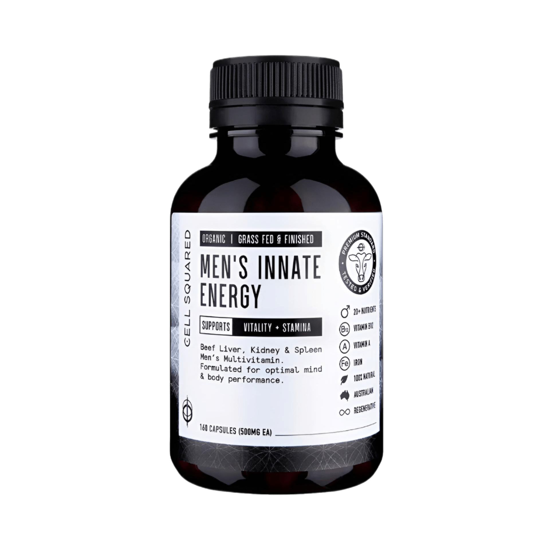 Cell Squared Men's Innate Energy 160 Capsules - JING Organics