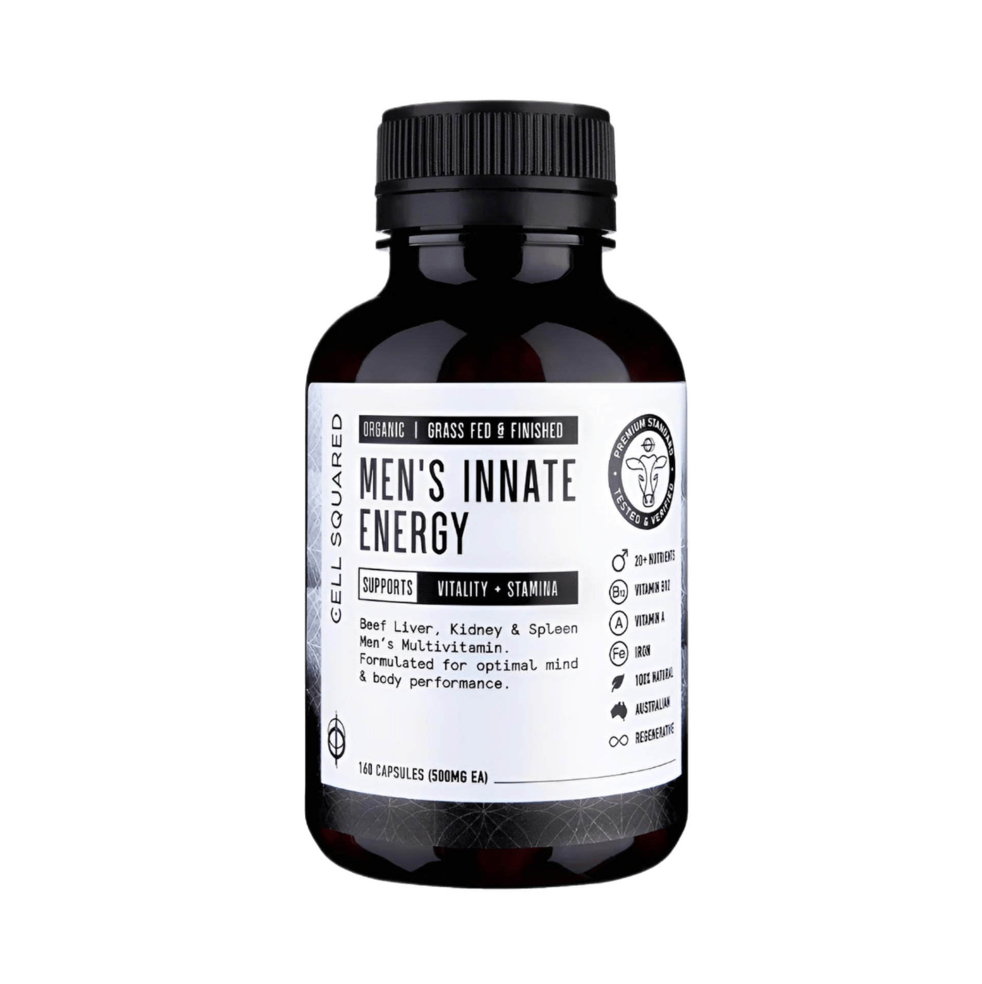 Cell Squared Men&#39;s Innate Energy 160 Capsules - JING Organics