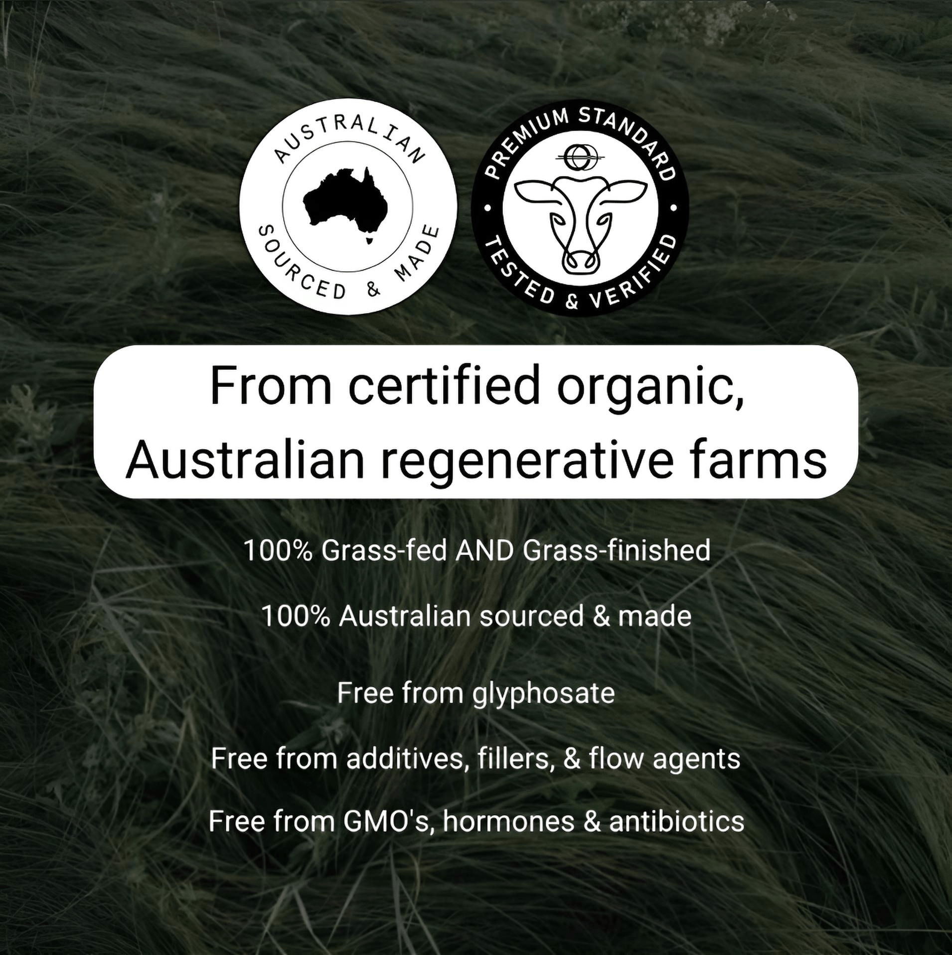 Cell Squared Organic Beef Heart 160 Capsules - JING Organics