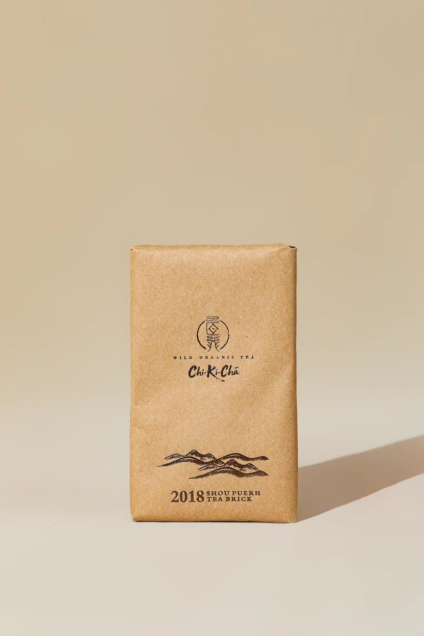 CHI - KI - CHA Organic Shou Pu Erh Tea Brick 100g - JING Organics