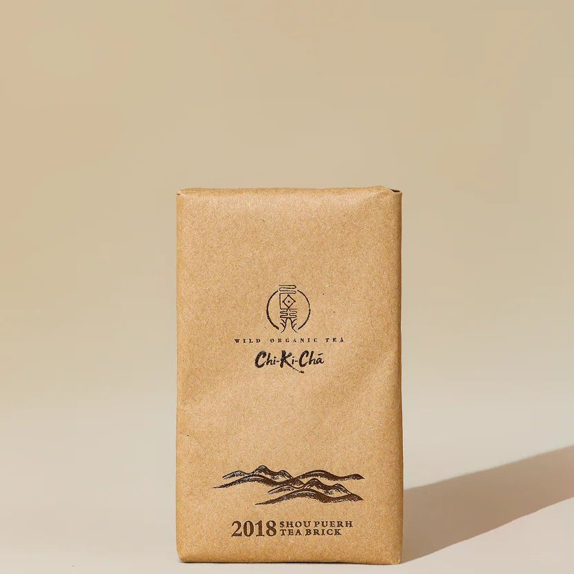 CHI - KI - CHA Organic Shou Pu Erh Tea Brick 100g - JING Organics