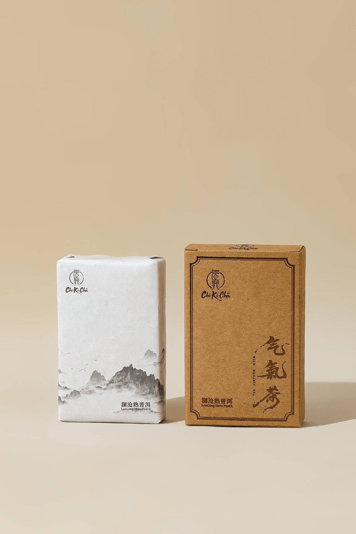 CHI - KI - CHA Organic Shou Pu Erh Tea Brick 100g - JING Organics